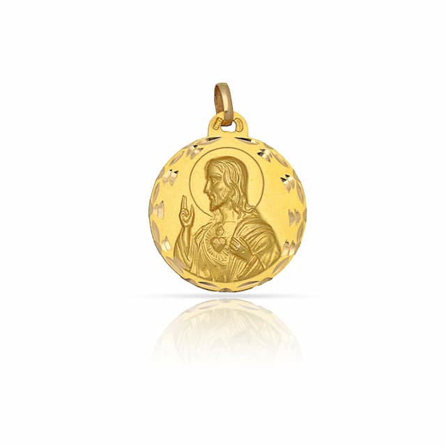 Imagen del producto MEDALLA ORO 18KL SAGRADO CORAZON - 13MM