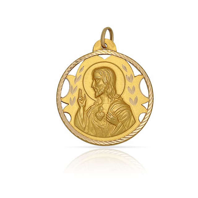 Imagen del productoMEDALLA ORO 18KL SAGRADO CORAZON - 18MM