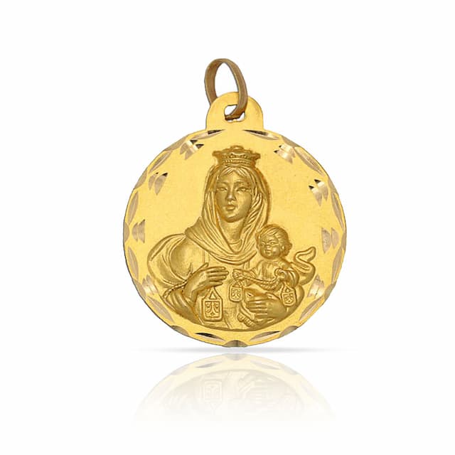 Imagen del producto MEDALLA ORO 18KL VIRGEN CARMEN - 19MM