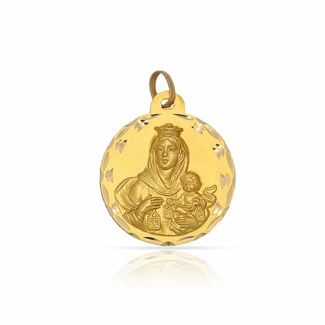 Imagen del producto MEDALLA ORO 18KL VIRGEN CARMEN - 18MM