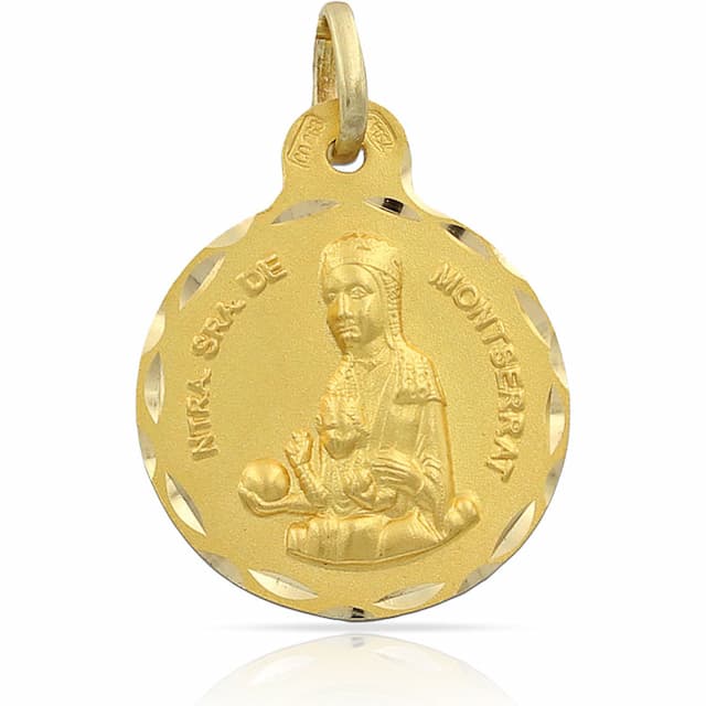 Imagen del productoMEDALLA ORO 18KL V. DE MONTSERRAT - 17MM