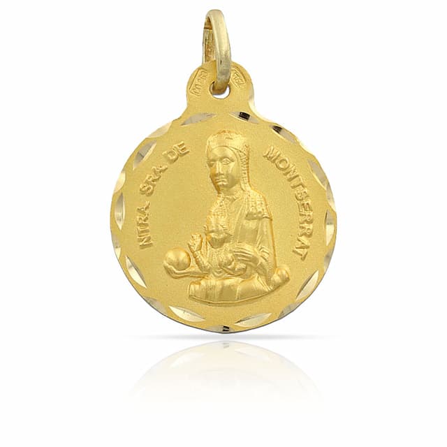 Imagen del productoMEDALLA ORO 18KL V. DE MONTSERRAT - 15MM