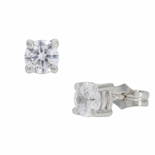 Imagen del productoPENDIENTES ORO BLANCO 18KL CIRCONITAS - 5.50MM