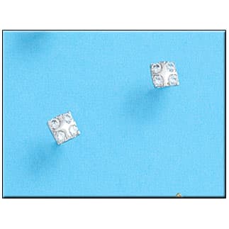 Imagen del productoPENDIENTES ORO BLANCO 18KL CUADRADOS