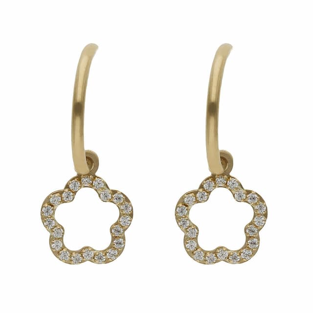 Imagen del productoAROS ORO 18KL FLOR CIRCONITA - 5.50MM