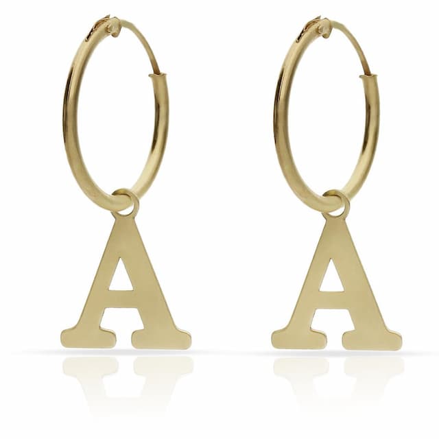 Imagen del productoAROS ORO 18KL LETRA