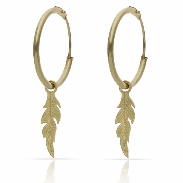 Imagen del productoAROS ORO 18KL PLUMA