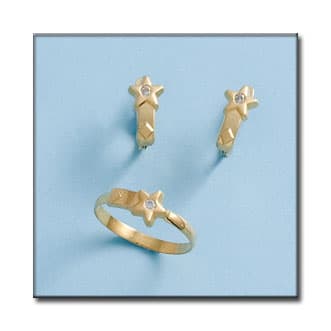 Imagen del productoPENDIENTES ORO 18KL ESTRELLA