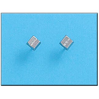 Imagen del productoPENDIENTES EN ORO BLANCO 18KL CUADRADO