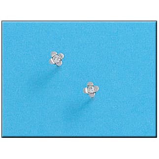 Imagen del productoPENDIENTES ORO BLANCO 18KL FLOR