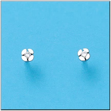 Imagen del productoPENDIENTES ORO BLANCO 18KL CIRCONITAS