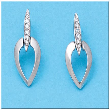 Imagen del productoPENDIENTES ORO BLANCO 18KL CIRCONITAS