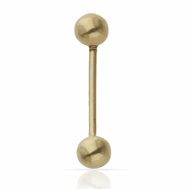 Imagen del productoPIERCING ORO 18KL LENGUA BOLAS