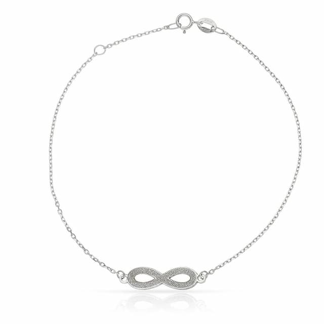 Imagen del producto PULSERA ORO BLANCO 18KL INFINITO