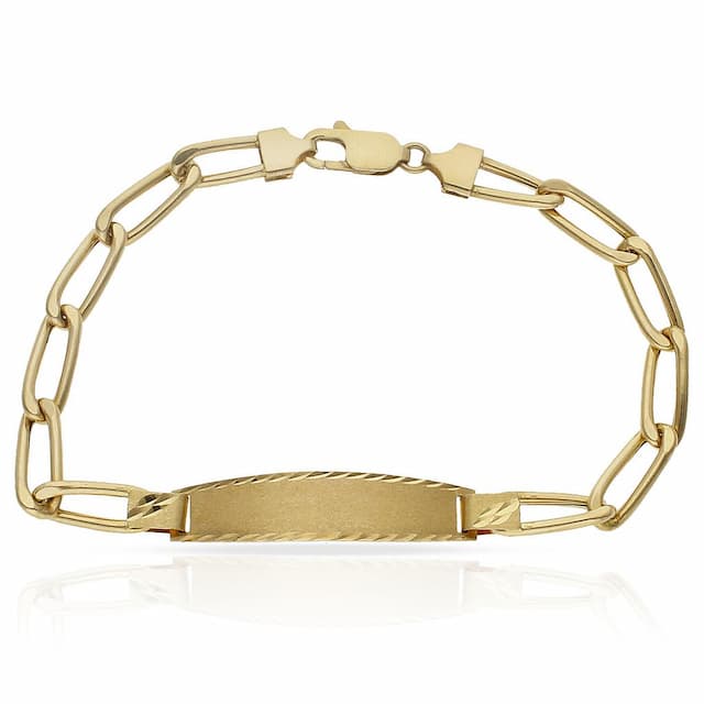 Imagen del productoPULSERA ORO 18KL FIGARO PLACA