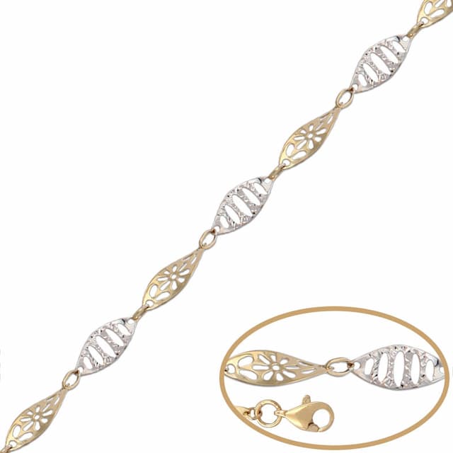 Imagen del producto PULSERA ORO 18KL BICOLOR