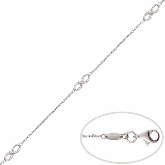 Imagen del producto PULSERA ORO BLANCO 18KL INFINITOS