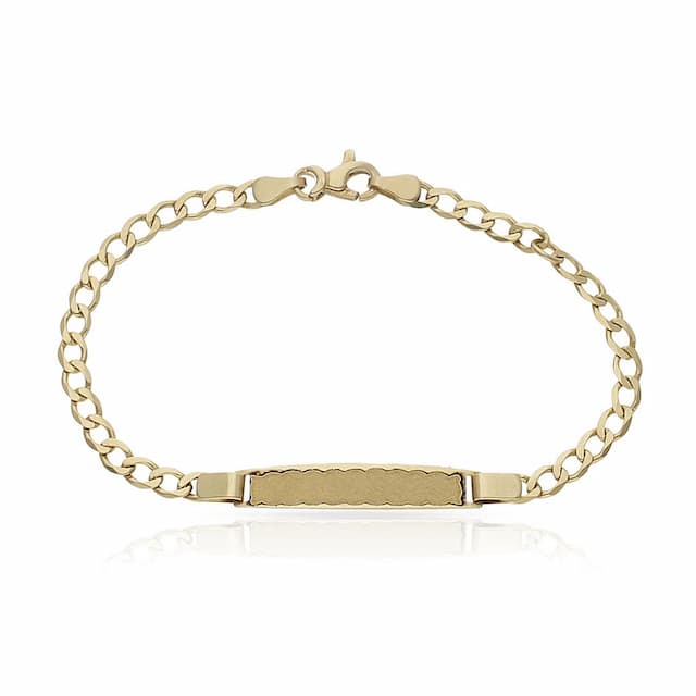 Imagen del producto PULSERA ORO 18KL OVAL PLANA PLACA