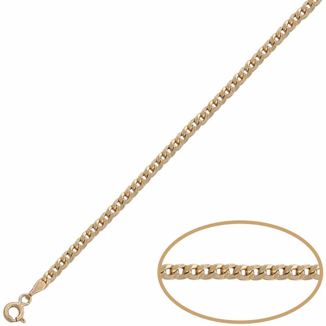 Imagen del producto PULSERA ORO 18KL BARBADA HUECA - 3MM