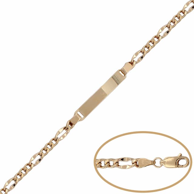 Imagen del productoPULSERA ORO 18KL PLACA 3x1 - 4MM