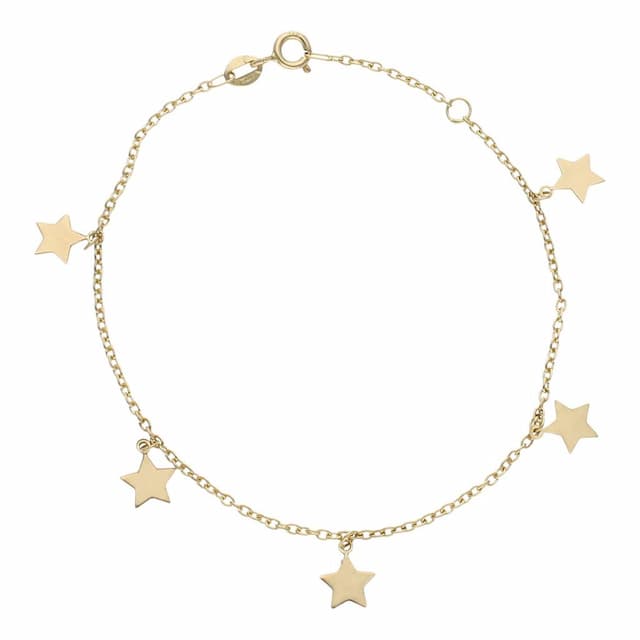 Imagen del productoPULSERA ORO 18KL MINI CHARMS ESTRELLAS