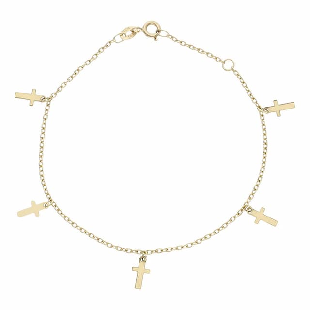 Imagen del productoPULSERA ORO 18KL MINI CHARMS CRUCES