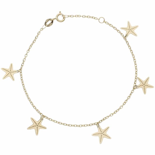 Imagen del producto PULSERA ORO 18KL MINI CHARMS ESTRELLA DE MAR