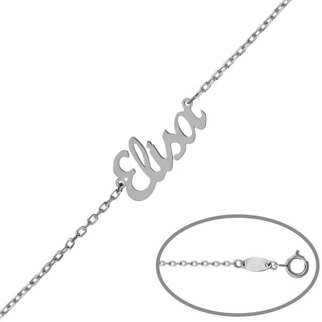 Imagen del productoPULSERA ORO BLANCO 18KL NOMBRE PEQUEÑO