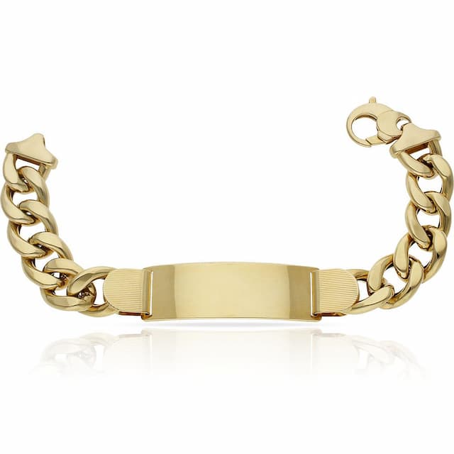 Imagen del productoPULSERA ORO 18KL BARBADA PLACA