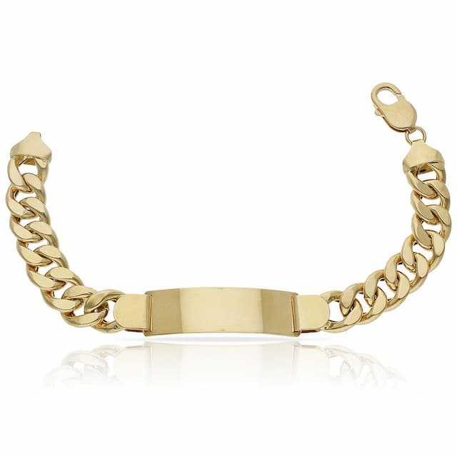 Imagen del productoPULSERA ORO 18KL BARBADA PLACA