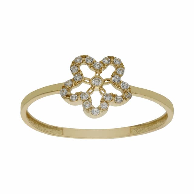 Imagen del productoSORTIJA ORO 18KL FLOR CIRCONITAS