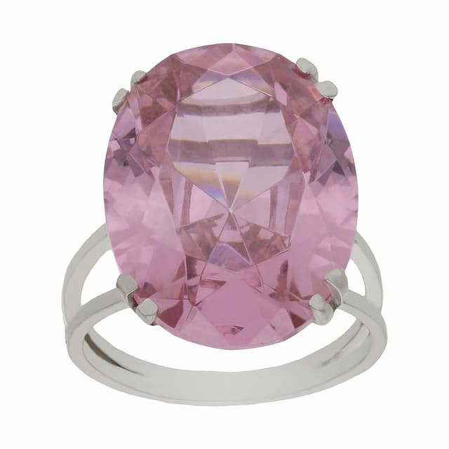 Imagen del productoSORTIJA ORO BLANCO 18KL - PIEDRA ROSA