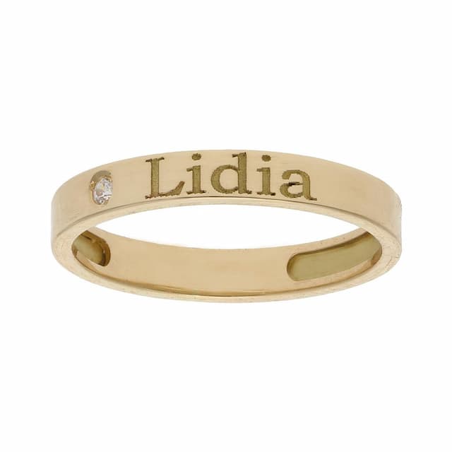 Imagen del producto SORTIJA ORO 18KL - 1 ANILLO PERSONALIZADO NOMBRE