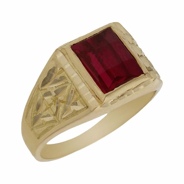 Imagen del producto SELLO ORO 18KL PIEDRA ROJA