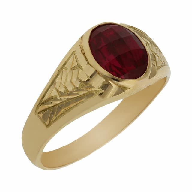 Imagen del producto SELLO ORO 18KL PIEDRA ROJA