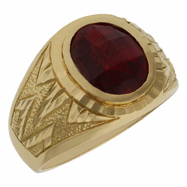 Imagen del producto SELLO ORO 18KL PIEDRA ROJA