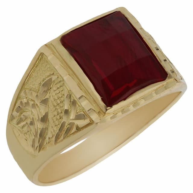 Imagen del producto SELLO ORO 18KL PIEDRA ROJA