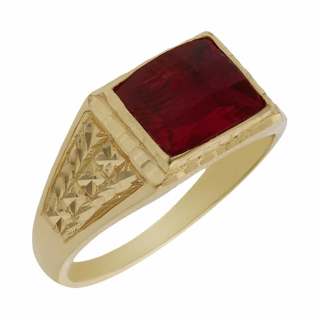 Imagen del producto SELLO ORO 18KL PIEDRA ROJA