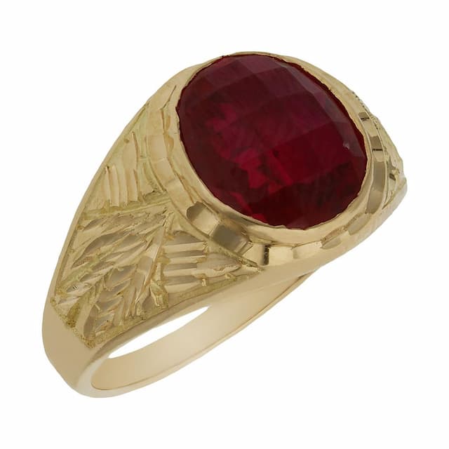 Imagen del producto SELLO ORO 18KL PIEDRA ROJA