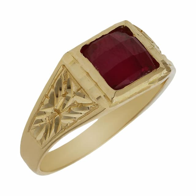 Imagen del producto SELLO ORO 18KL PIEDRA ROJA