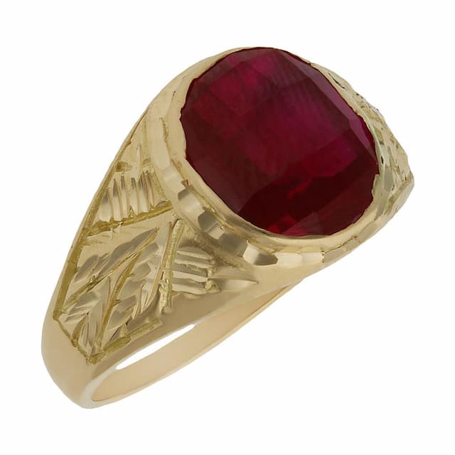 Imagen del producto SELLO ORO 18KL PIEDRA ROJA