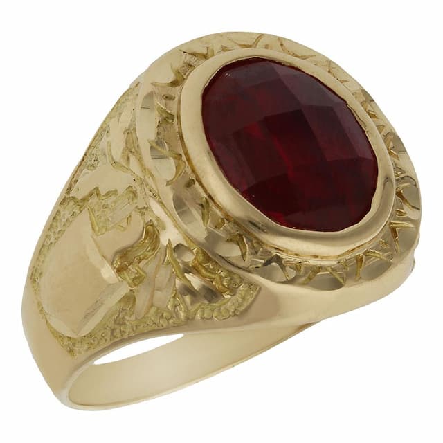 Imagen del producto SELLO ORO 18KL PIEDRA ROJA