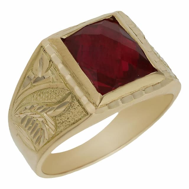 Imagen del producto SELLO ORO 18KL PIEDRA ROJA