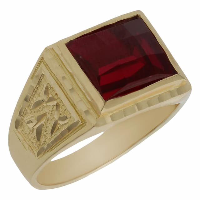 Imagen del producto SELLO ORO 18KL PIEDRA ROJA