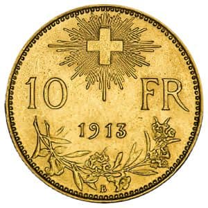 Imagen del producto10 Francs Vreneli Gold, Switzerland